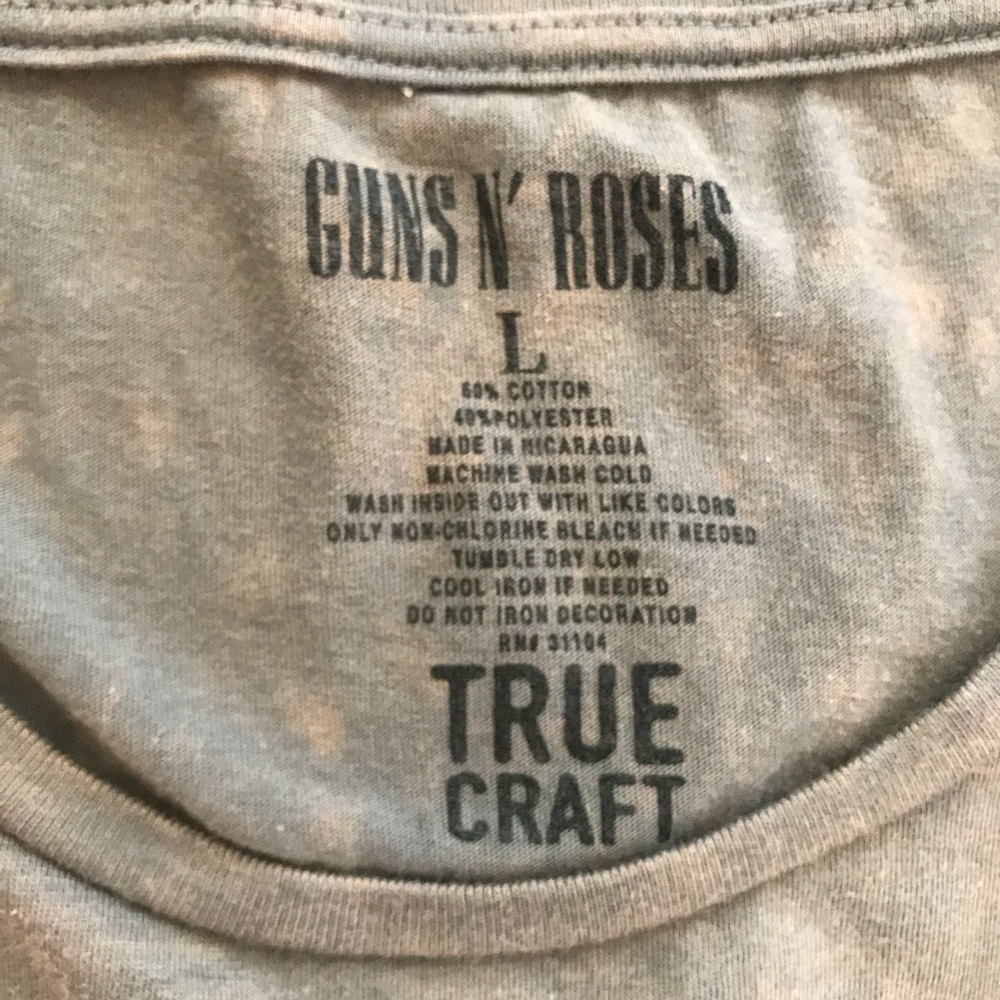True Craft Guns N’ Roses Graphic Tee NWOT SZ Lg - Picture 6 of 6